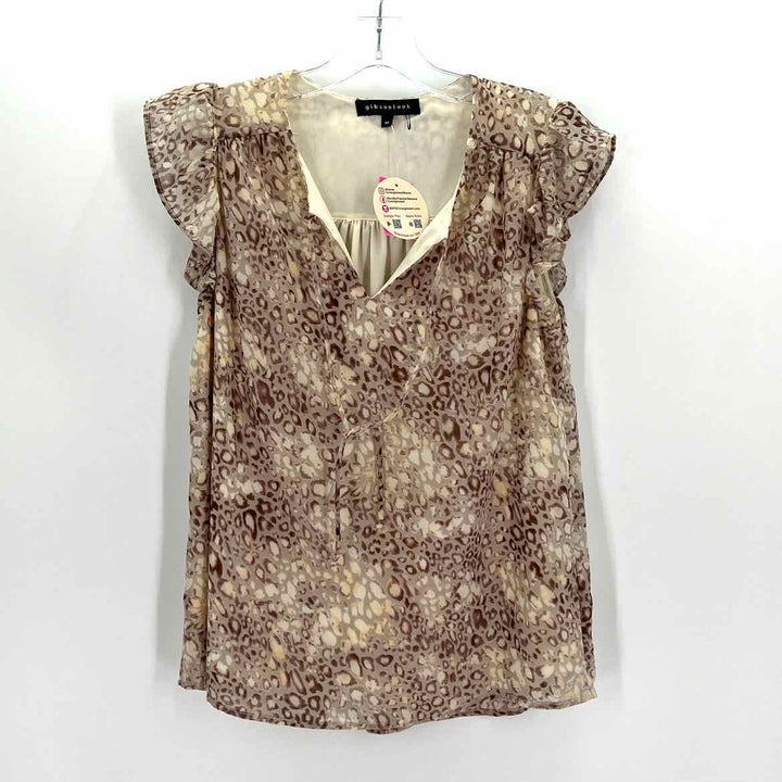 Size XS Brown Print Shirt