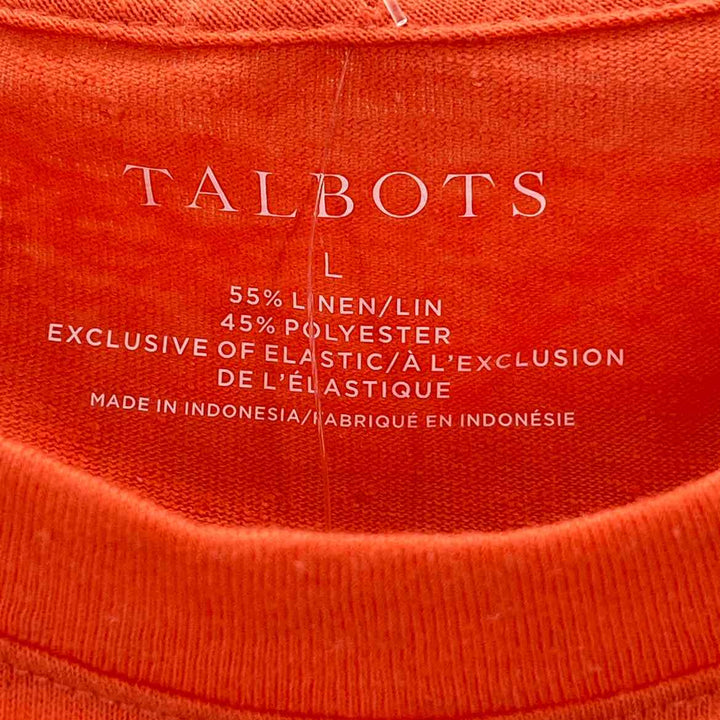 Size L Talbots Orange Shirt