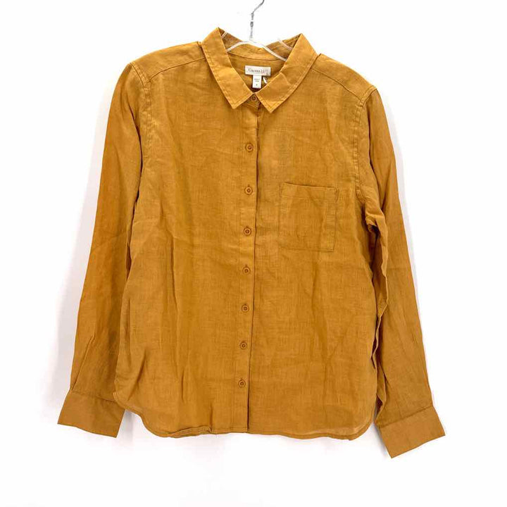 Size 8 GARNET HILL Mustard Shirt