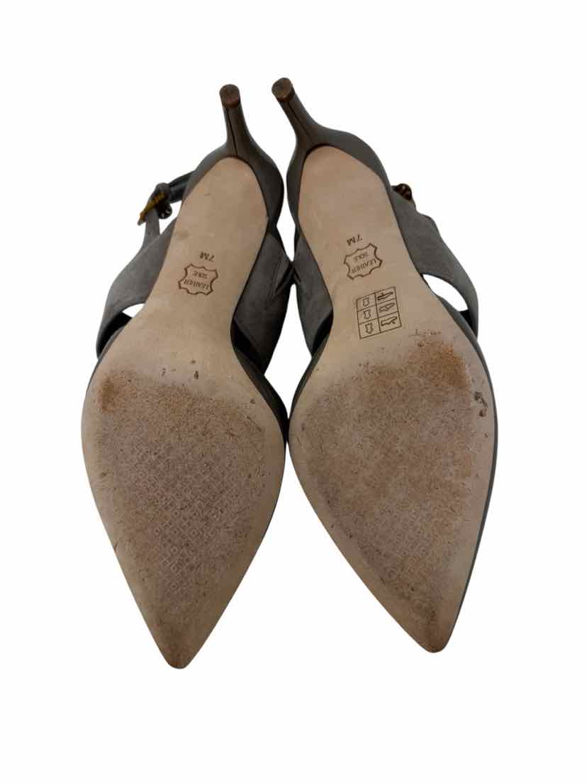 Shoe Size 7 Tory Burch Gray Suede Pumps