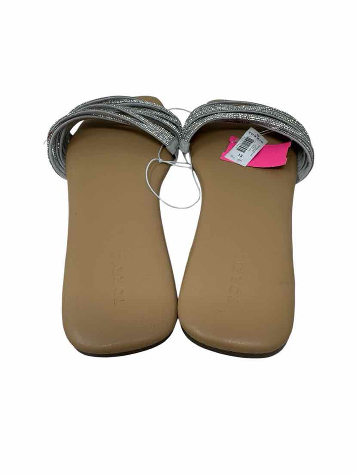 Shoe Size 13 Torrid Silver Sandals