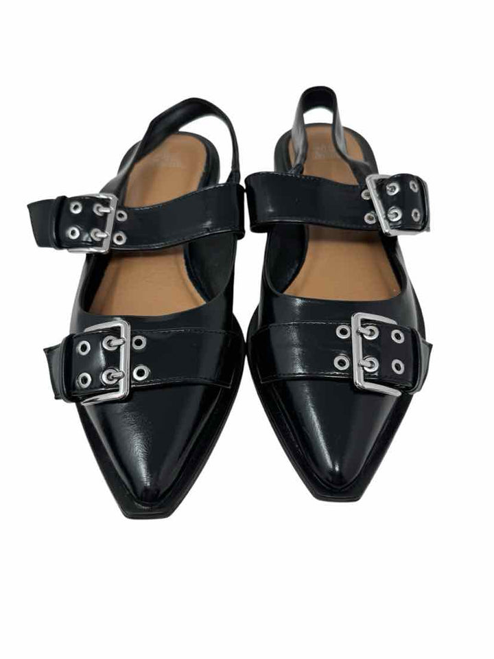 Shoe Size 9 WILD  FABLE Black Leather Mules