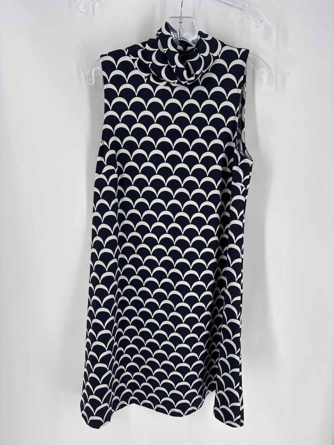 Size L JULIE BROWN Navy Print Dress