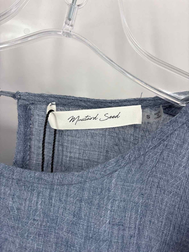 Size S MUSTARD SEED Blue Shirt