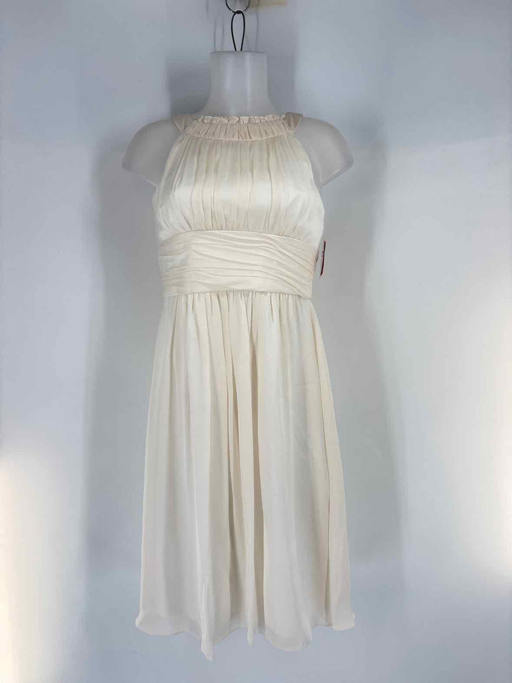 Size 2 KAY UNGER Cream Dress