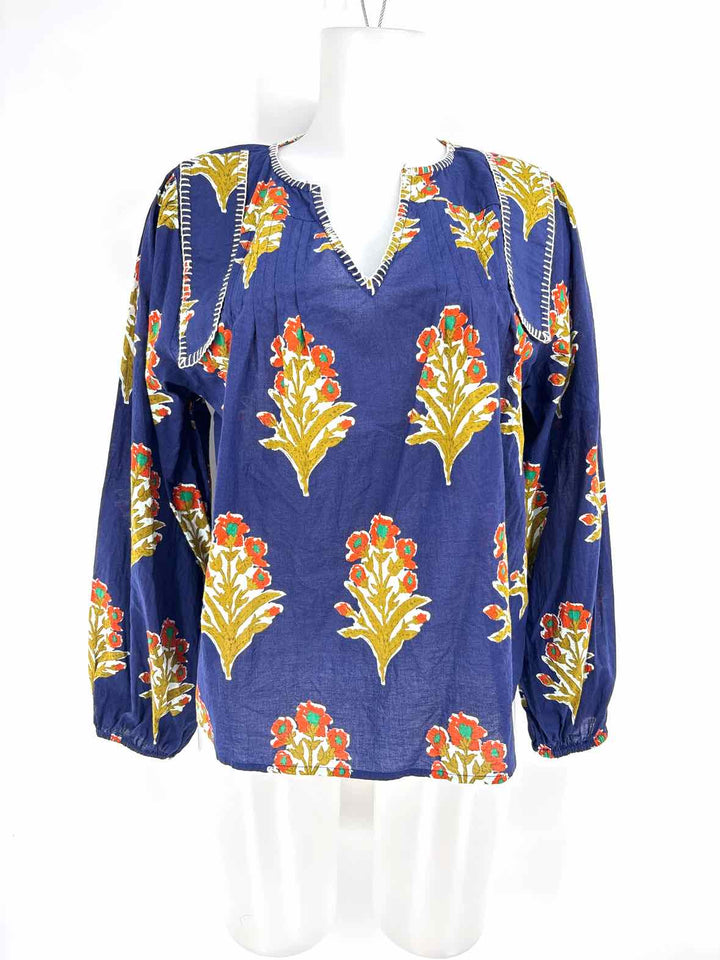 Size M THML Navy Print Shirt
