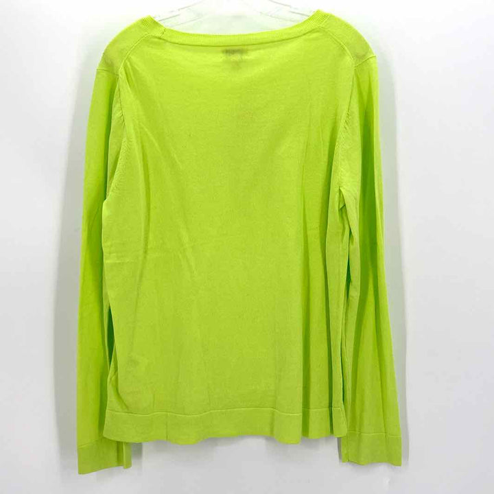Size XL J Crew Lime Green Cardigan