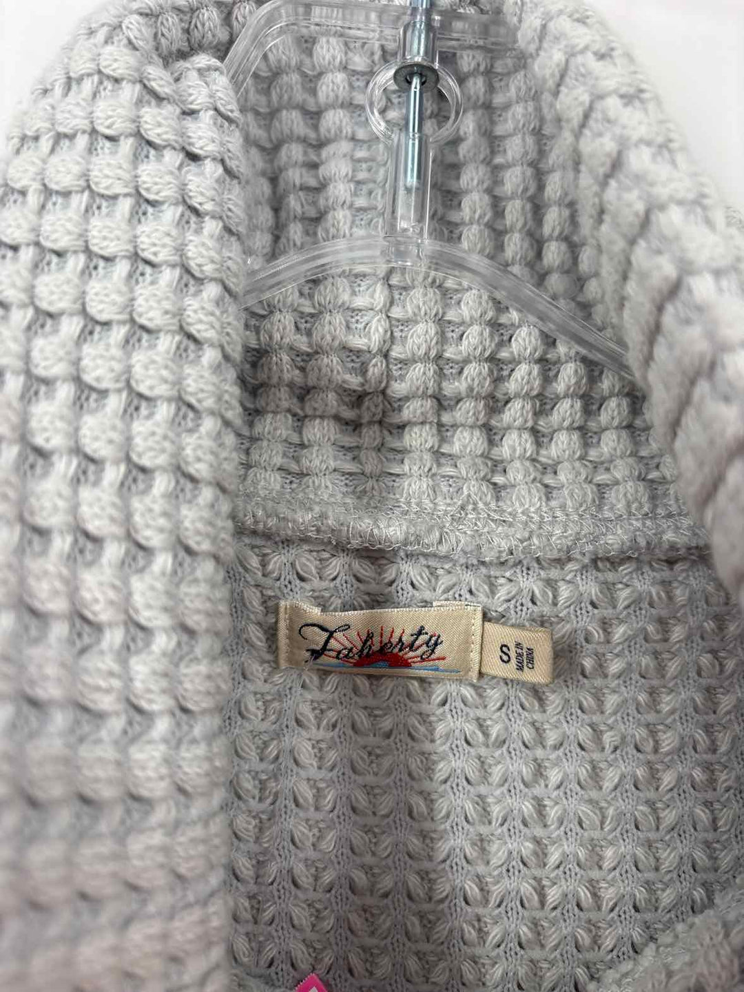 Size S FAHERTY Gray Cotton Sweater