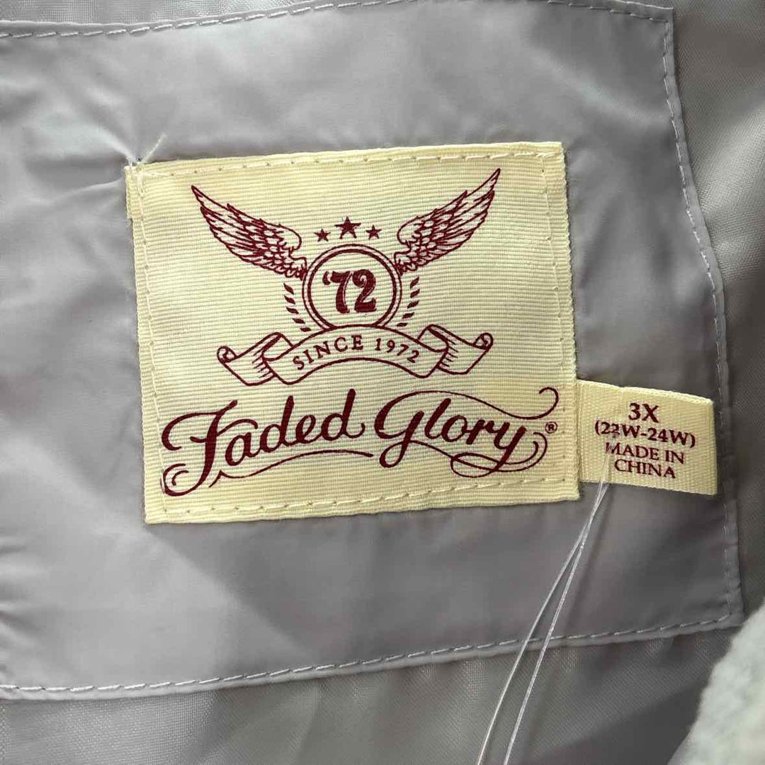 Size 3X FADED GLORY Gray Jacket