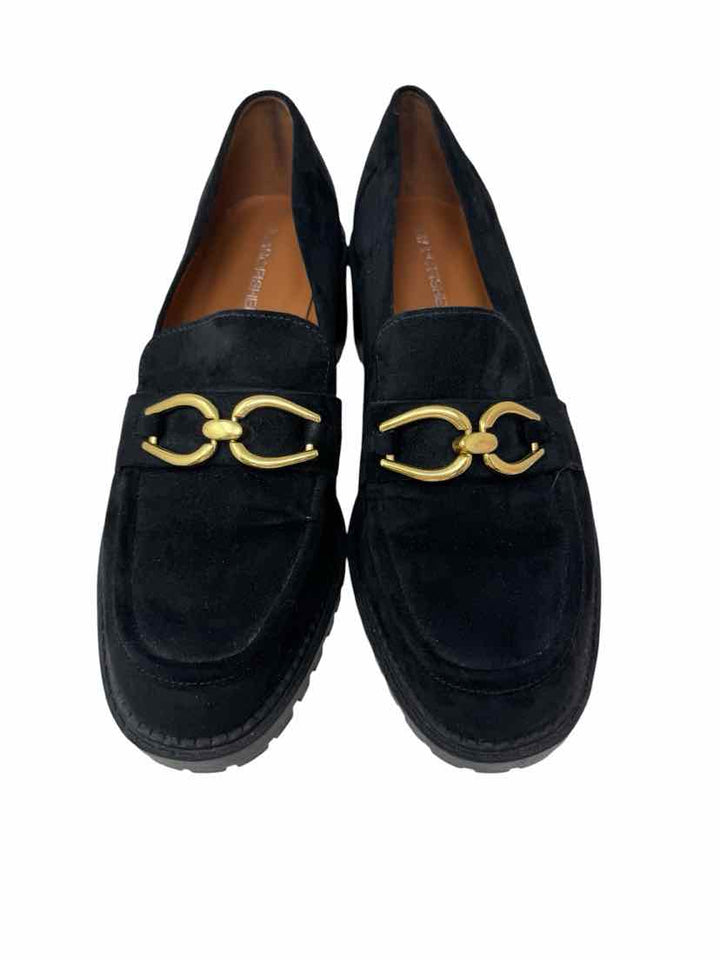Shoe Size 7.5 MARC FISHER Black Suede Loafers