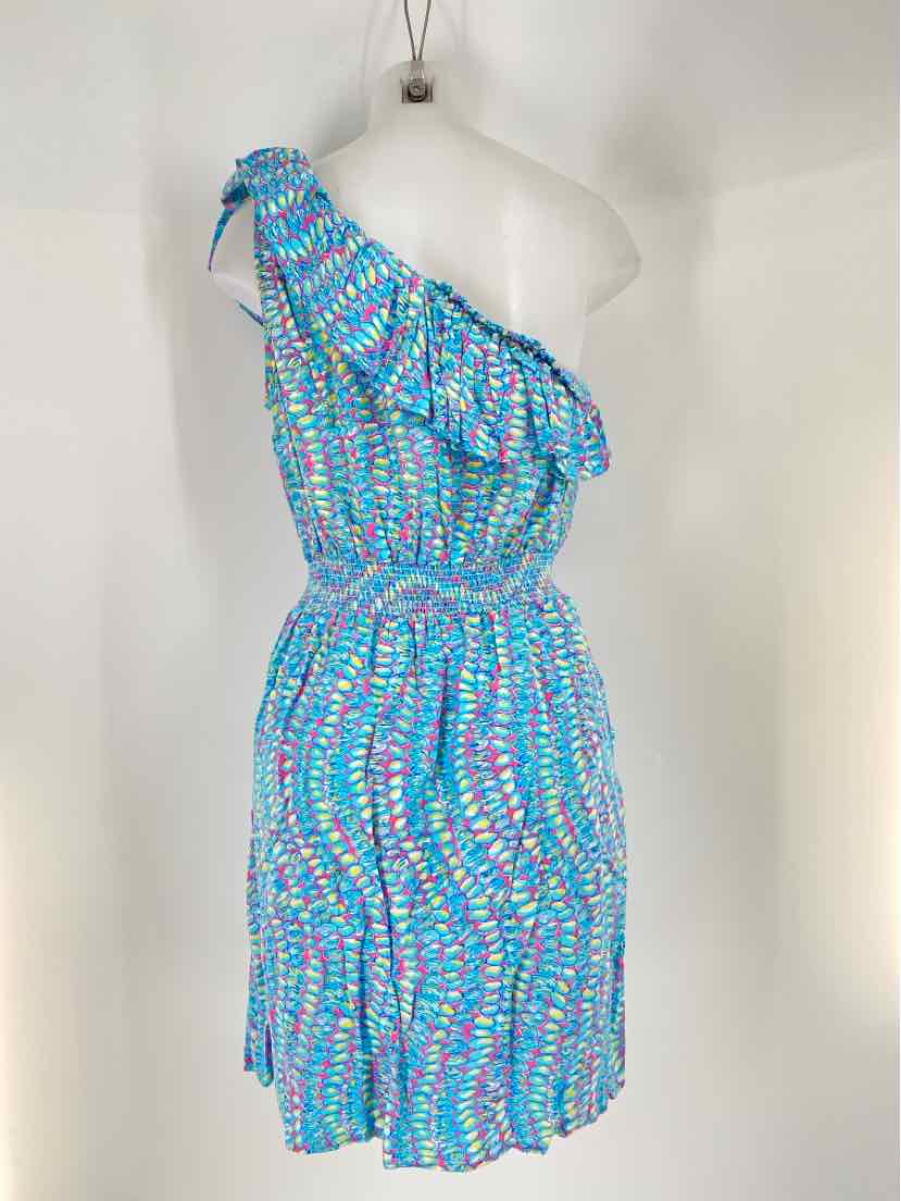 Size L Lilly Pulitzer Blue Print Dress