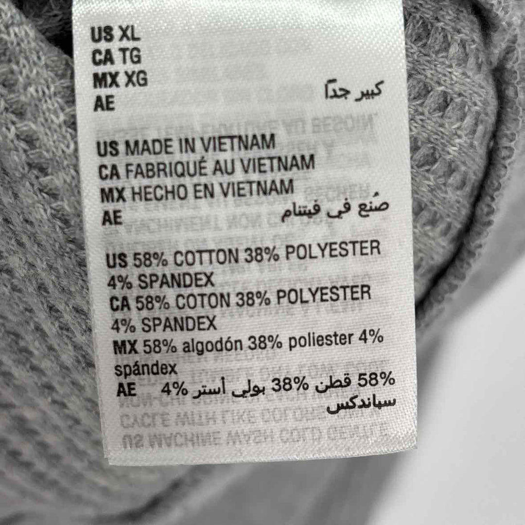 Size XL ON 34TH Gray Thermal Knit Shirt