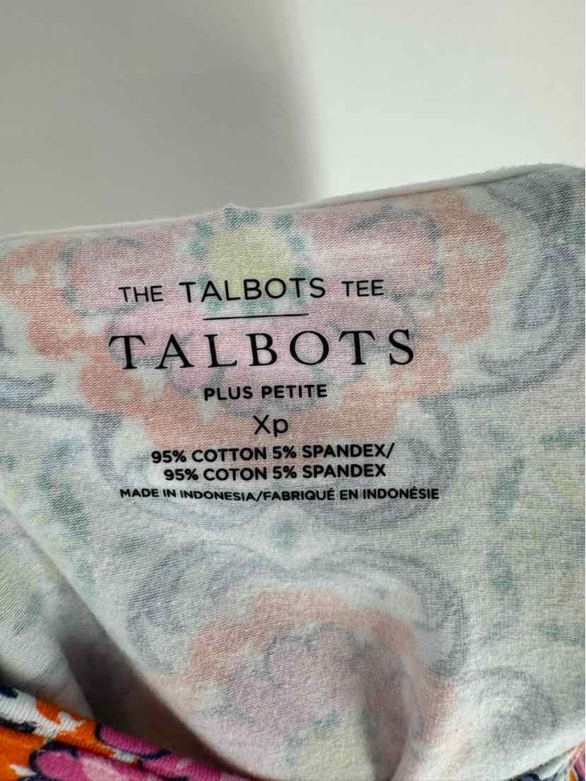 Size XL Talbots Multi-Color Cotton Shirt