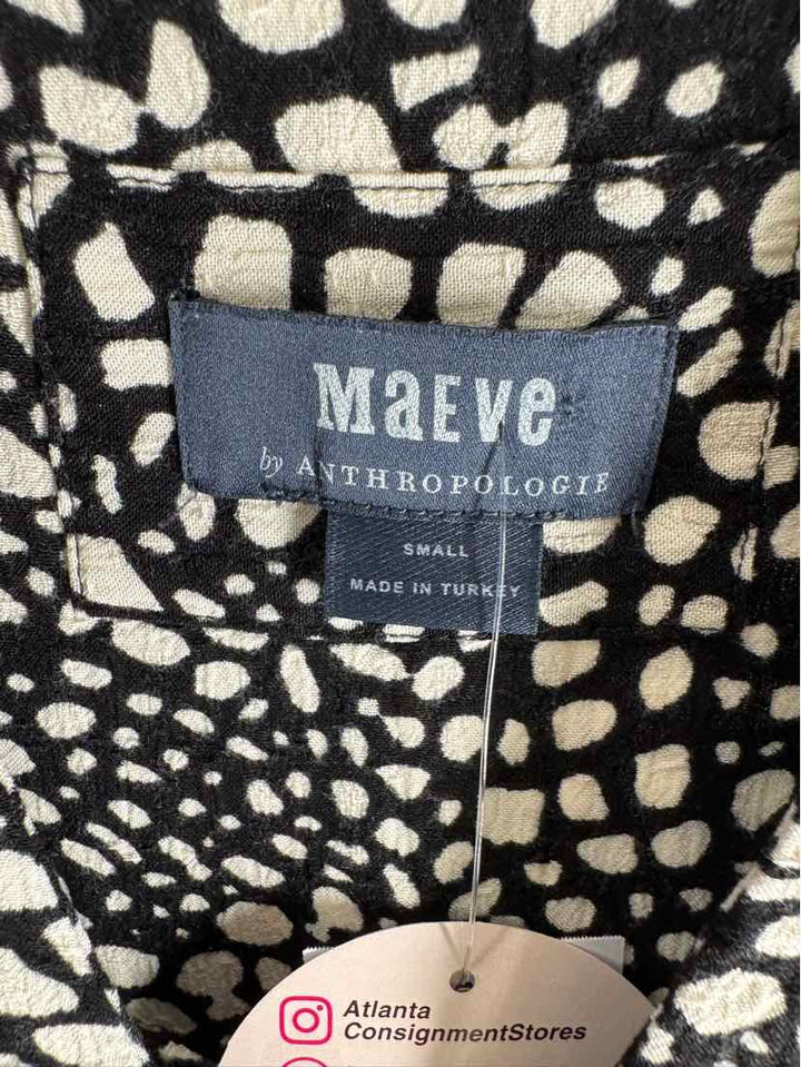 Size S MAEVE Black/White Dress