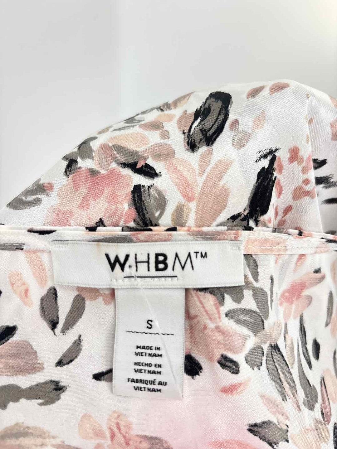 Size S White House Black Market White Print Shirt