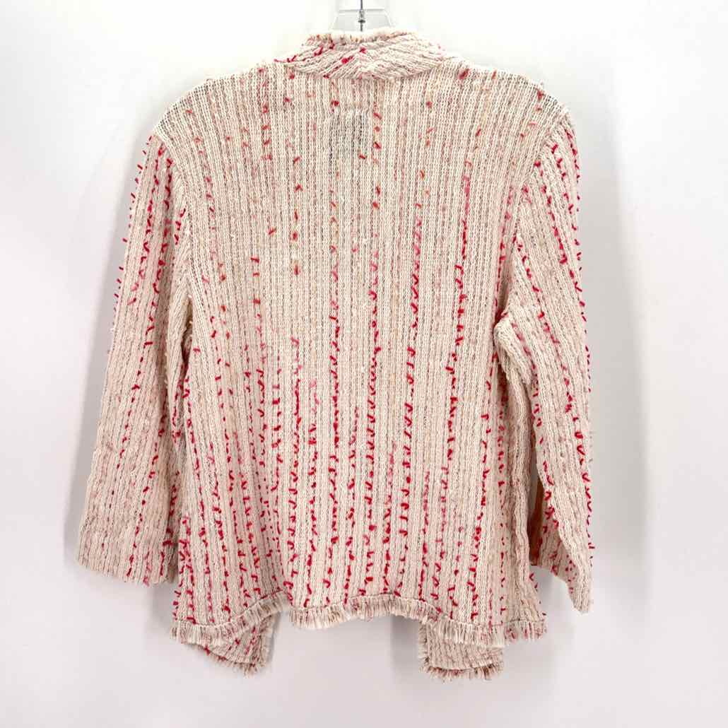 Size L NIC + ZOE Cream Knit Jacket