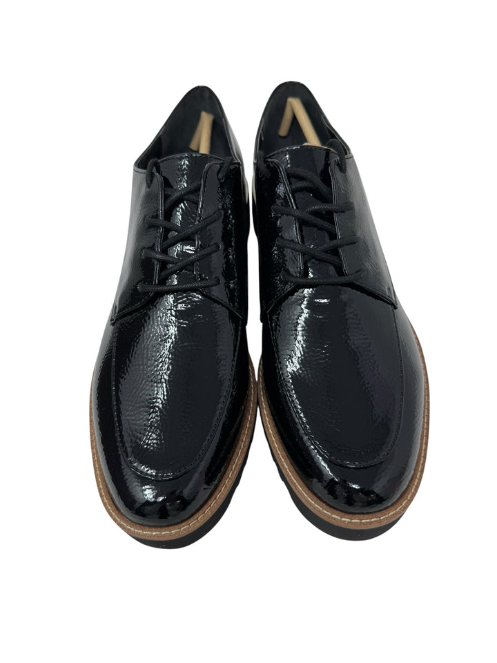 Shoe Size 10 FRANCO SARTO Black PATENT Flats