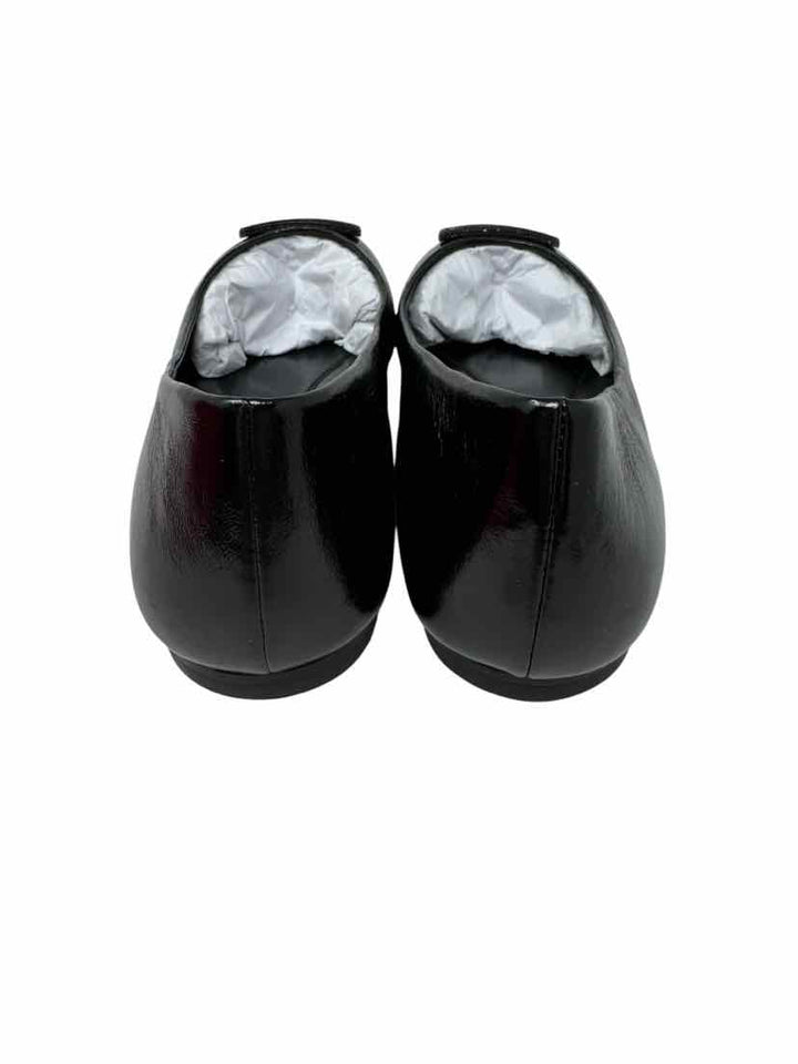 Shoe Size 9 Tory Burch Black Leather Flats