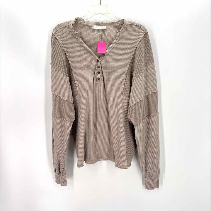Size M WE THE FREE Brown Shirt