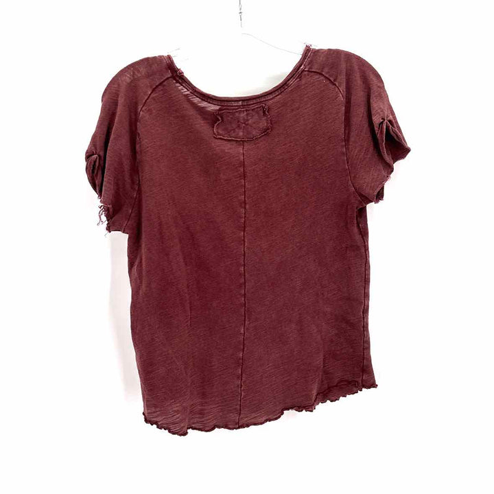 Size L WE THE FREE Burgundy Shirt