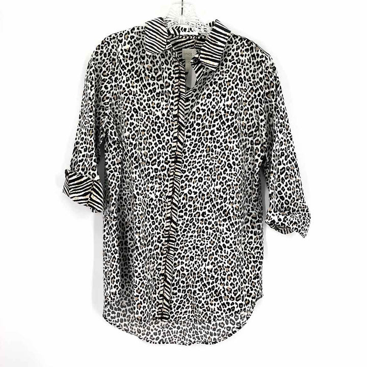 Size S Chico's Black Print Shirt