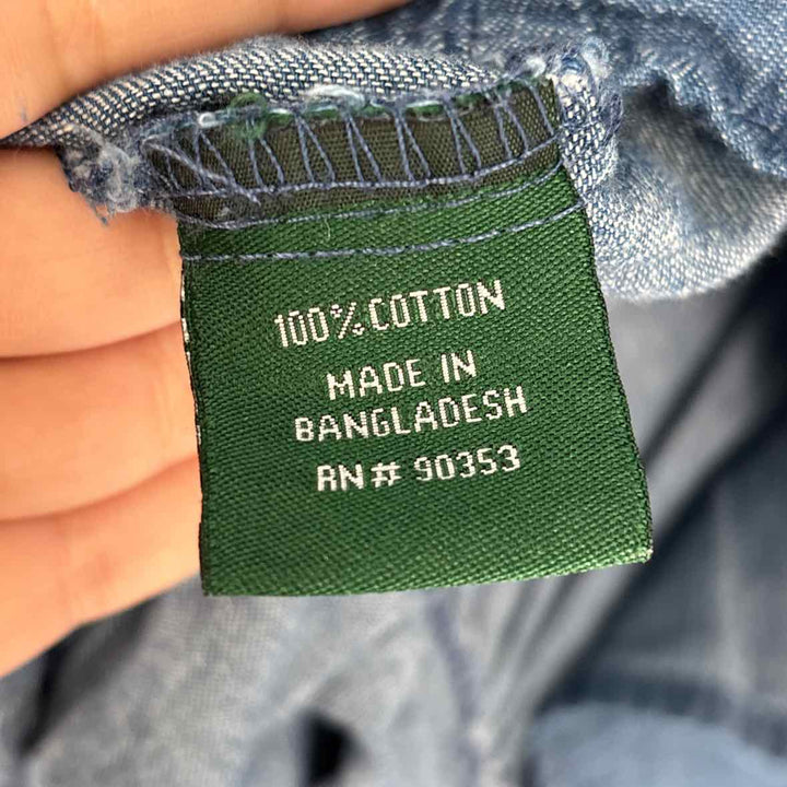 Size L Blue Denim Dress