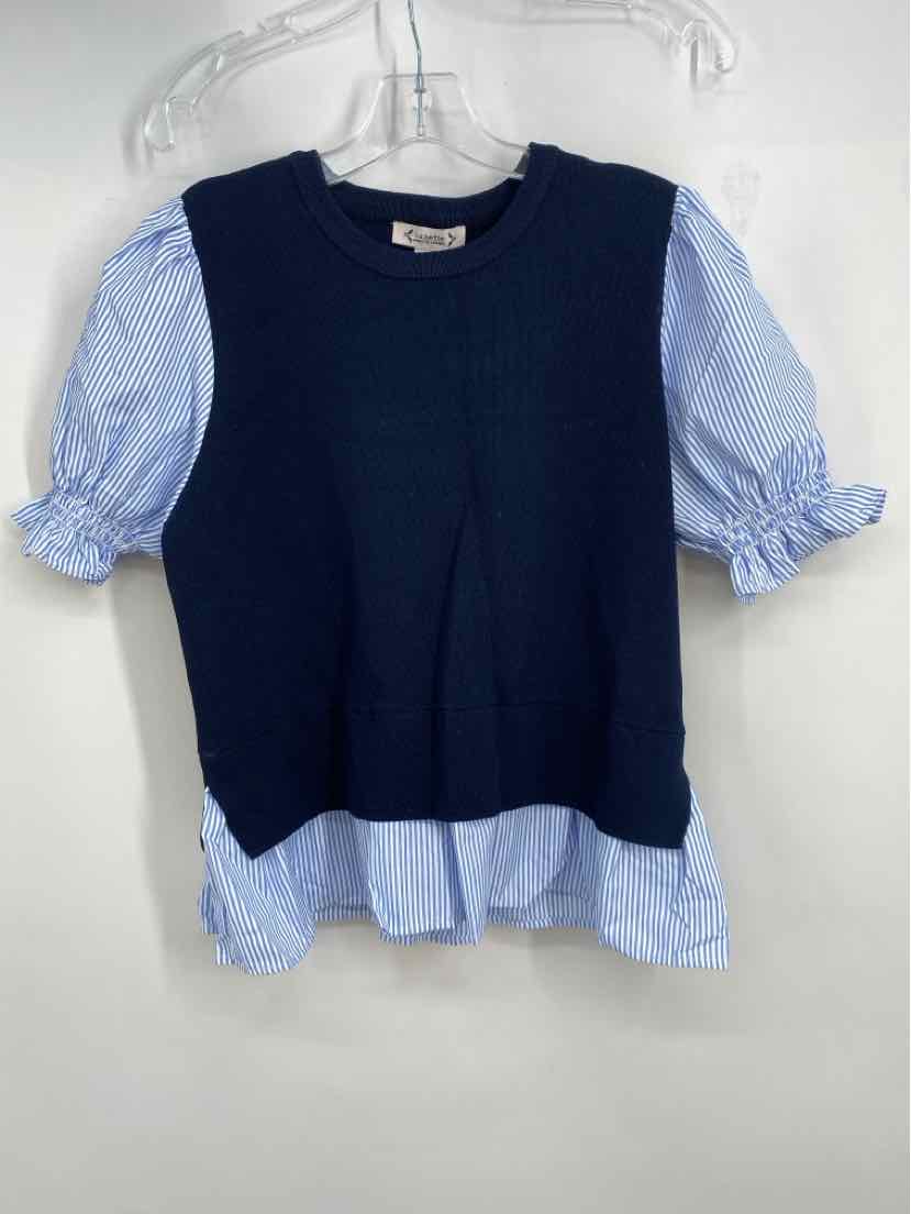 Size L NANETTE LEPORE Navy Sweater