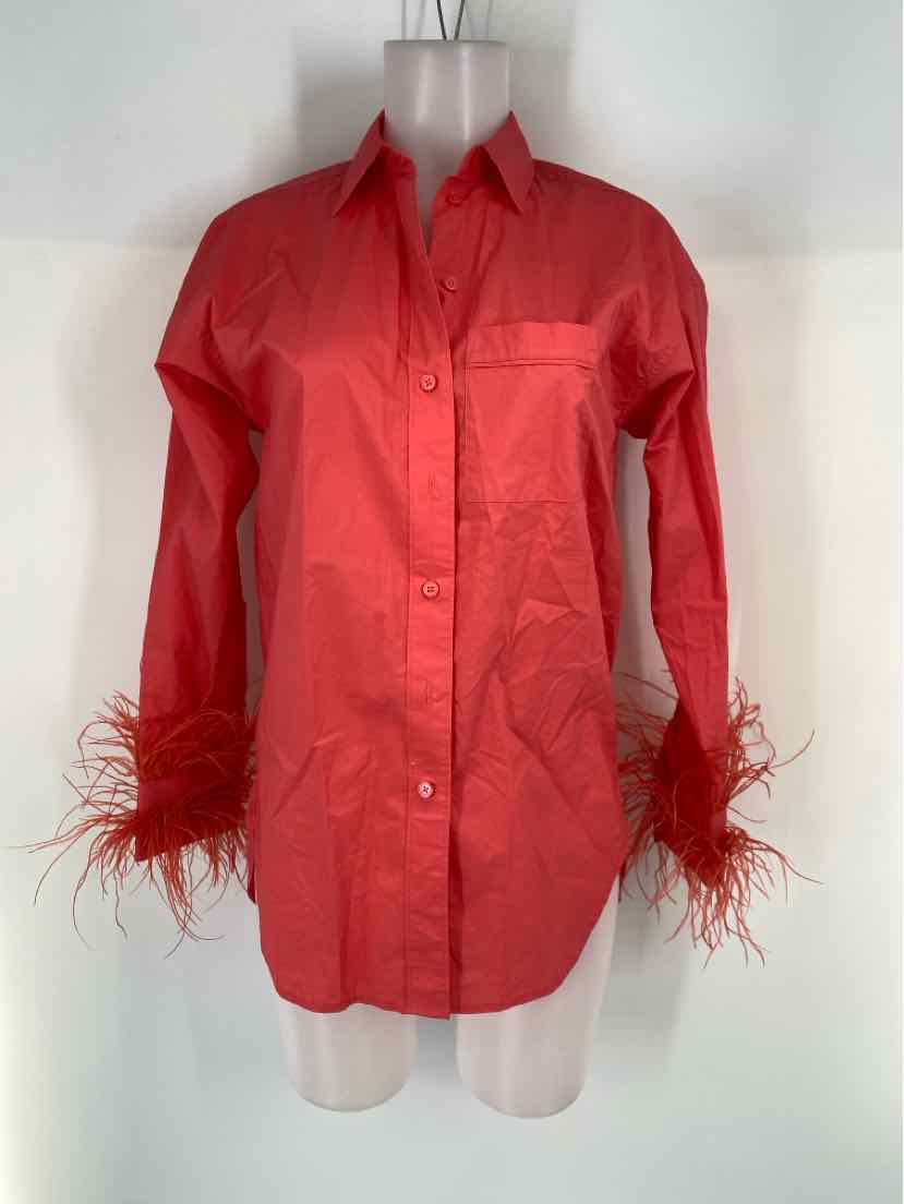 Size 00 J Crew Peach Shirt