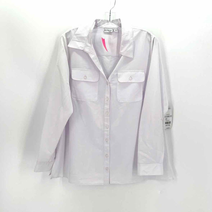 Size 1X KIM ROGERS White Shirt