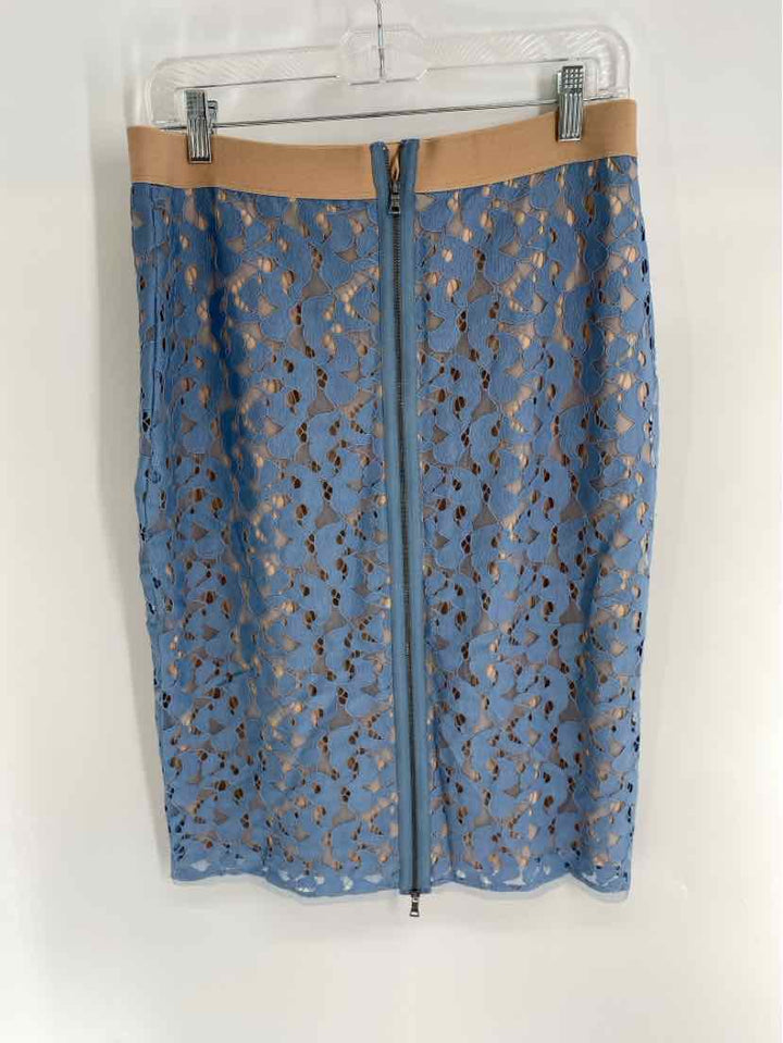 Size M BCBG Blue Lace Skirt