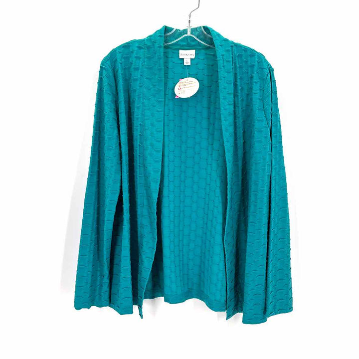 Size L KIM ROGERS Teal Jacket