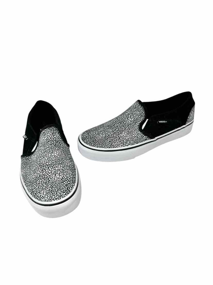 Shoe Size 7 Vans Black Suede Flats