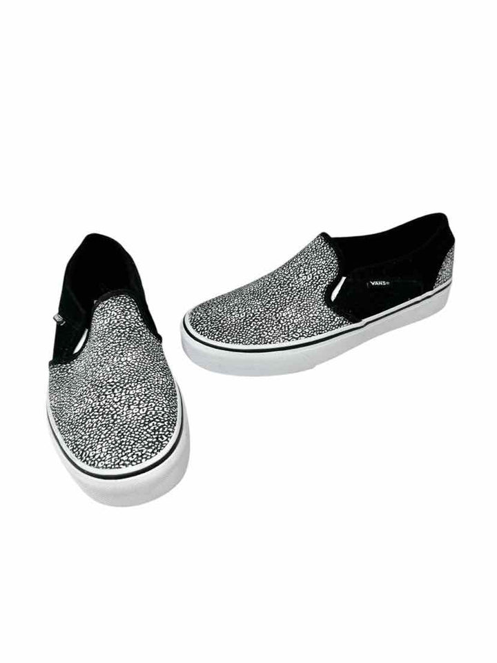 Shoe Size 7 Vans Black Suede Flats