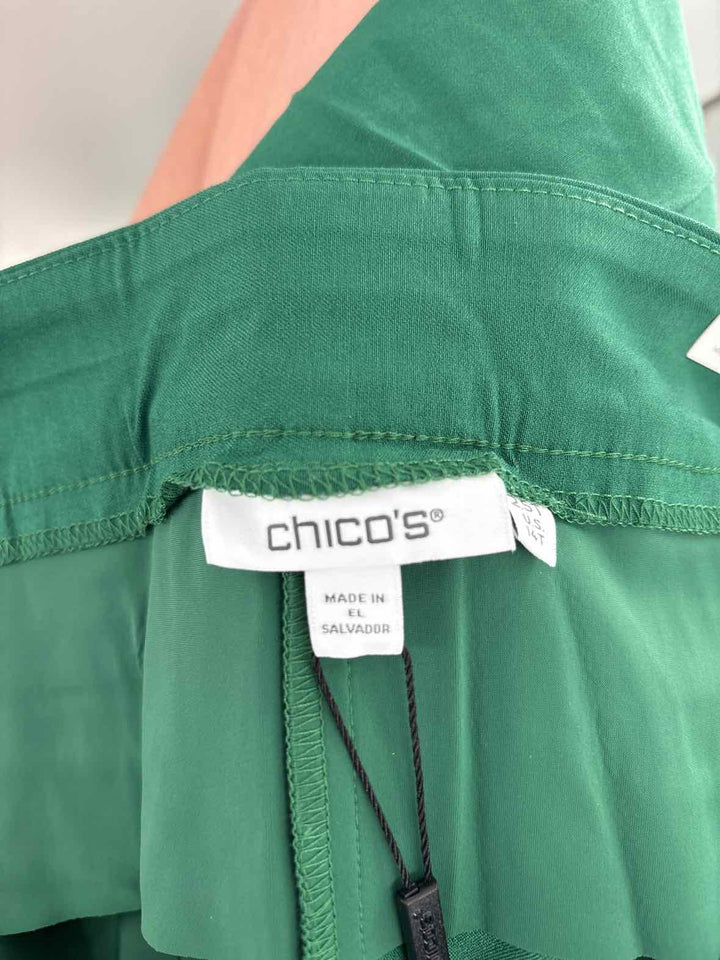Size L Chico's Green Pants