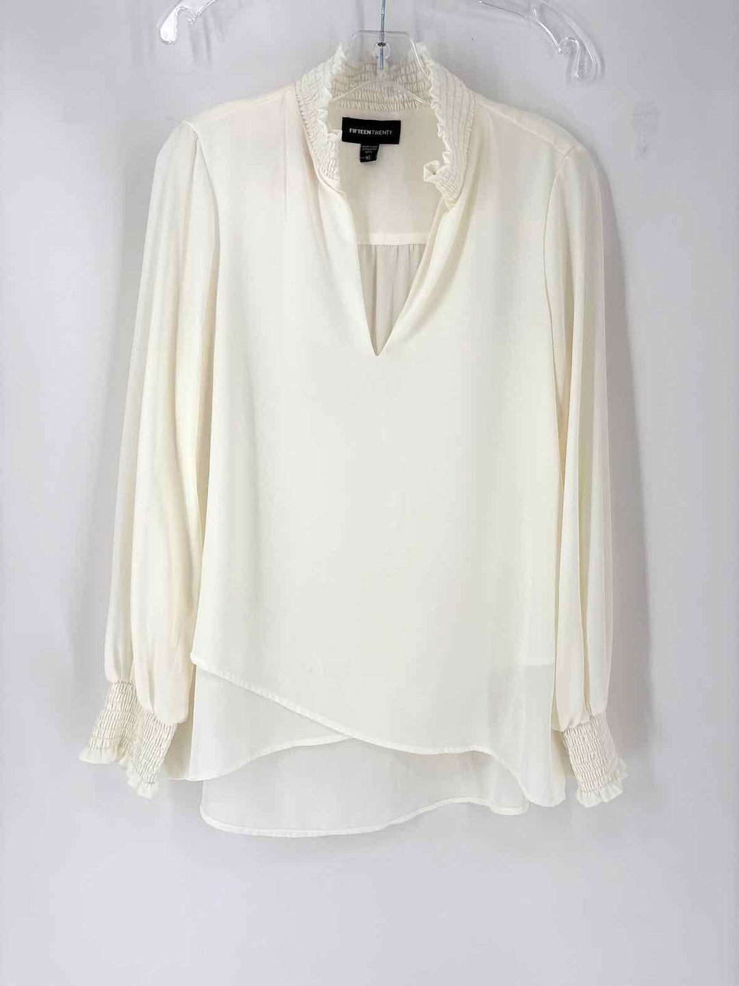 Size XS FIFTEEN TWENTY Cream Shirt