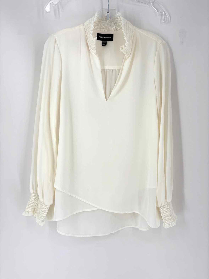 Size XS FIFTEEN TWENTY Cream Shirt