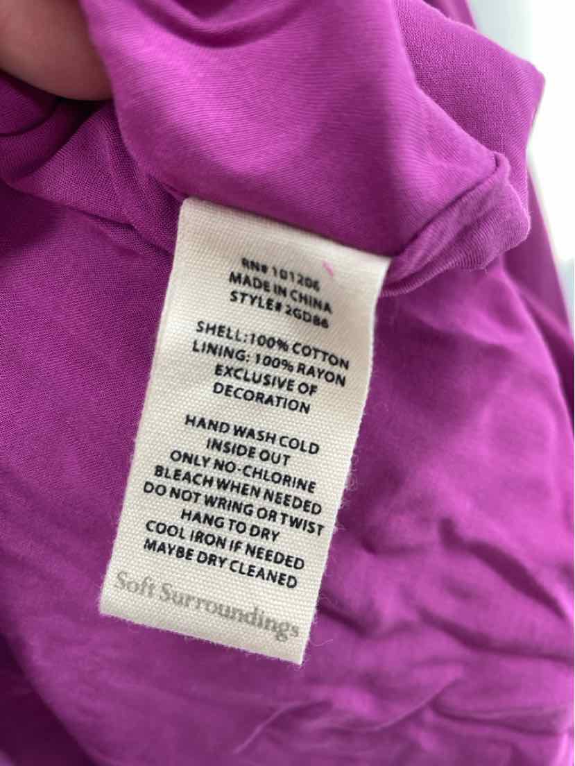 Size XL SOFT SURROUNDINGS Fuschia Dress