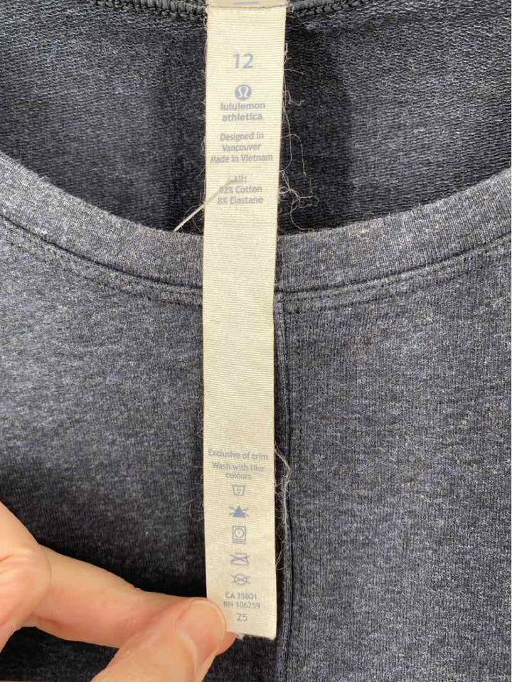 Size 12 Lululemon Gray Shirt