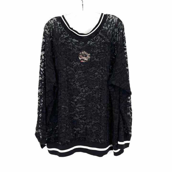 Size 3X Torrid Black Lace Shirt