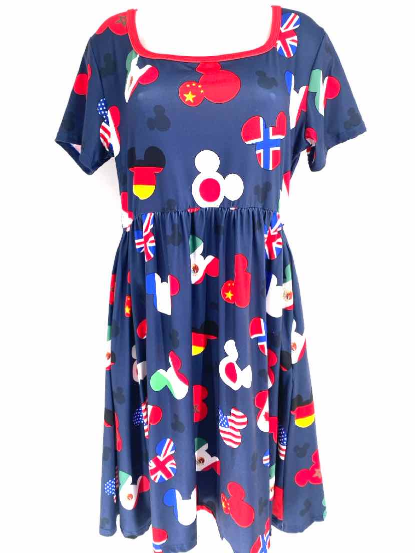 Size L Multi-Color Dress