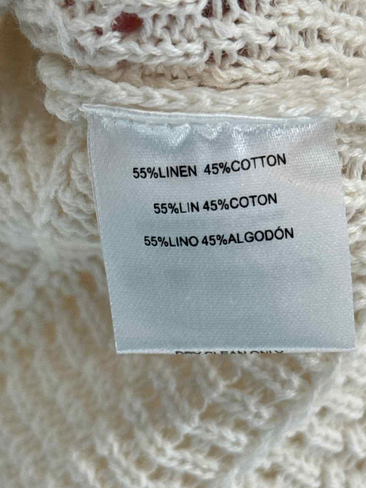 Size L KOBI HALPERIN Ivory Knit Cardigan