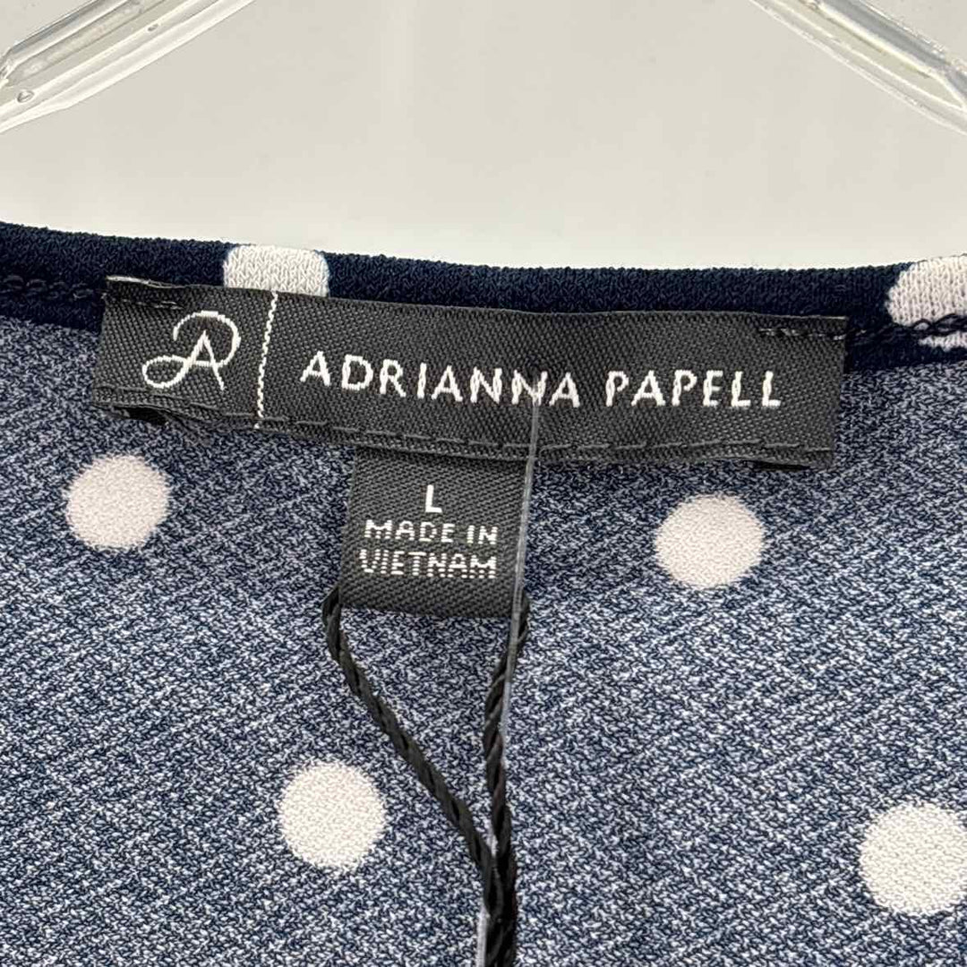Size L Adrianna Papell Navy Shirt