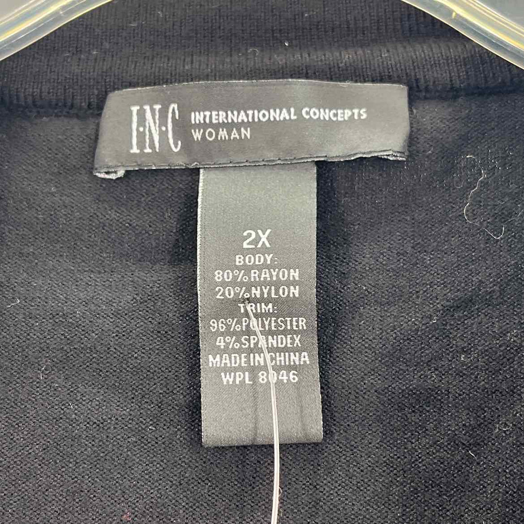 Size 2X INC Black Sweater
