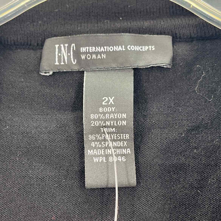 Size 2X INC Black Sweater