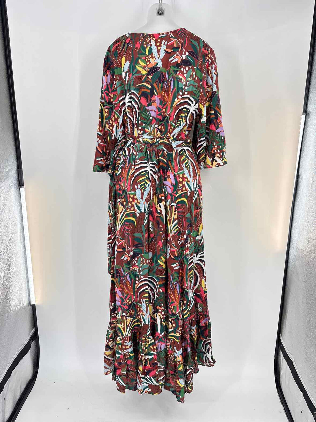 Size XL FARM RIO Brown Print Dress