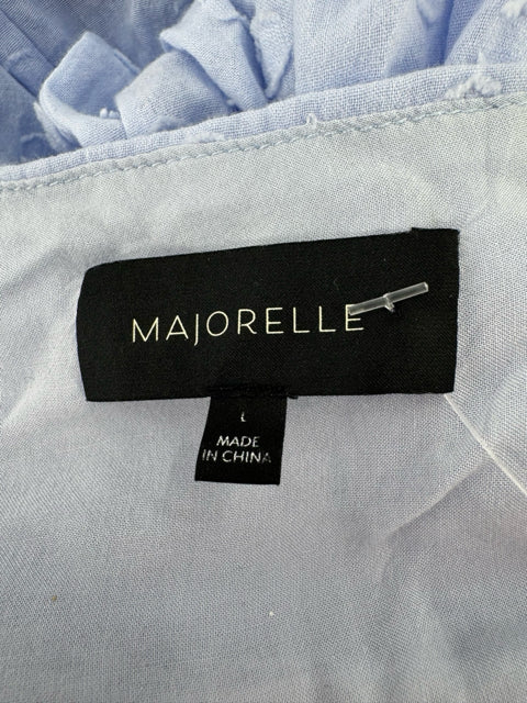 Size L MAJORELLE Blue Cotton Dress