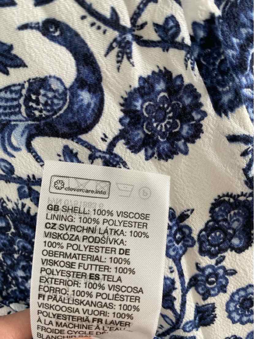 Size 36 Blue Print Dress