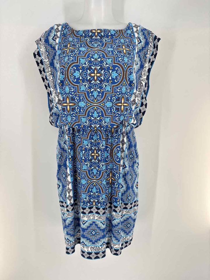Size S Chico's Blue Print Dress