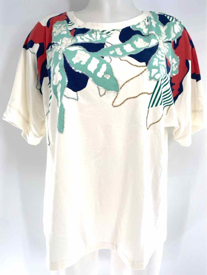 Size L Chico's Cream Shirt