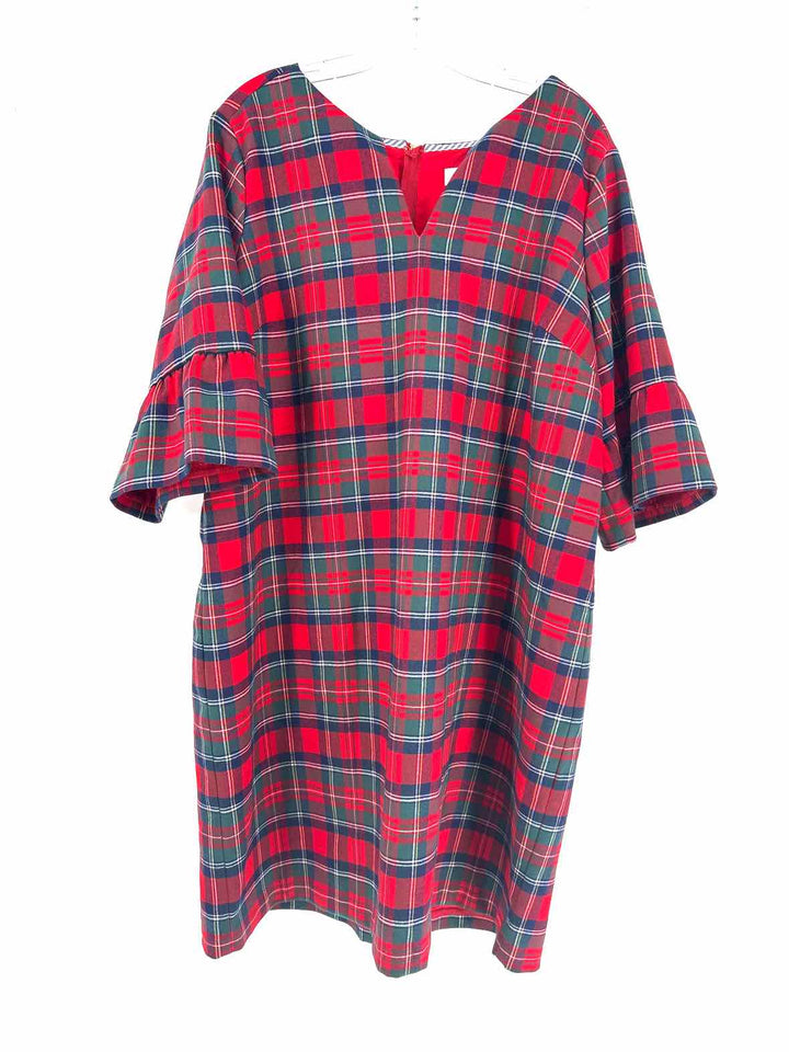 Size 20 Vineyard Vines Red Print Dress